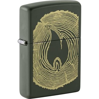 Zippo Sturmfeuerzeug Wood Ring, Green Matte, Laser Engrave Nachfüllbar Wiederverwendbar Windfestes Design Geschenkbox Made in USA Zippo Sturmfeuerzeug Wood Ring, Green Matte, Laser Engrave Nachfüllbar Wiederverwendbar Windfestes Design Geschenkbox Made in USA