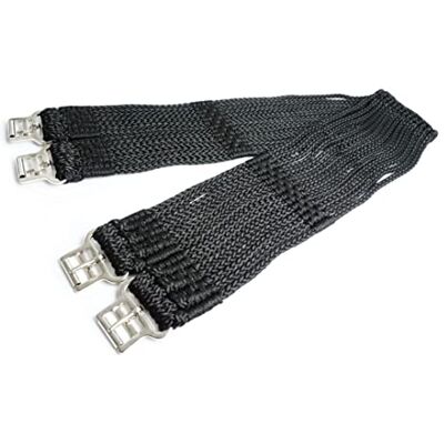 Pferdelinis Schnurengurt Pferd, Schnuren Sattelgurt Größe 90cm 140cm, Sattelgurt für optimale Druckverteiling & Bewegungsfreiheit (120cm, Schwarz) Pferdelinis Schnurengurt Pferd, Schnuren Sattelgurt Größe 90cm 140cm, Sattelgurt für optimale Druckverteiling & Bewegungsfreiheit (120cm, Schwarz)