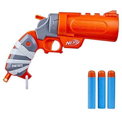 NERF Fortnite Flare Dart Blaster, Break-Open Dart Loading, Includes 3 Mega Darts That Whistle Through The Air, Pull-Down Priming Handle NERF Fortnite Flare Dart Blaster, Break-Open Dart Loading, Includes 3 Mega Darts That Whistle Through The Air, Pull-Down Priming Handle