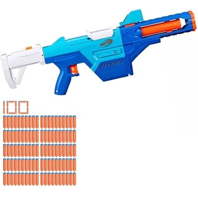 NERF N Series Shadow Storm Blaster Pack – Inkl. 100 extra N1 Darts (Gesamt 124 Darts) – 6-in-1 Modulares Design mit Lauf, Schaft & Visier – Extreme Präzision – Das ultimative Taktik-Set NERF N Series Shadow Storm Blaster Pack – Inkl. 100 extra N1 Darts (Gesamt 124 Darts) – 6-in-1 Modulares Design mit Lauf, Schaft & Visier – Extreme Präzision – Das ultimative Taktik-Set