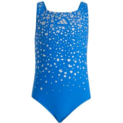 Adidas Girl's Glitter V-Back Swimsuit, Bright royal, 4-5 Years Adidas Girl's Glitter V-Back Swimsuit, Bright royal, 4-5 Years