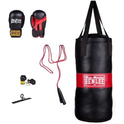 BENLEE Rocky Marciano Kinder Boxing Bag Set Punchy, Schwarz, One Size, 199077 BENLEE Rocky Marciano Kinder Boxing Bag Set Punchy, Schwarz, One Size, 199077