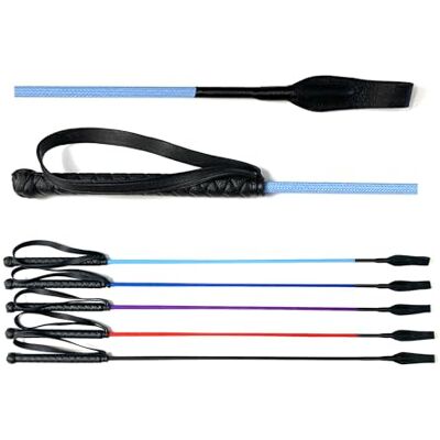 JA Horse JA0038 Springgerte Handgelenkschlaufe, Hellblau, 60 cm Klassische Springgerte mit edlem Lederoberteil, rutschfestem Gummigriff & Schlaufe für optimalen Halt JA Horse JA0038 Springgerte Handgelenkschlaufe, Hellblau, 60 cm Klassische Springgerte mit edlem Lederoberteil, rutschfestem Gummigriff & Schlaufe für optimalen Halt