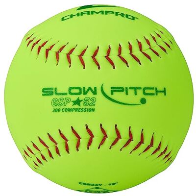 Champro gsp-52 ASA Softball, Optik Gelb, 30,5 cm Champro gsp-52 ASA Softball, Optik Gelb, 30,5 cm