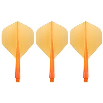 Condor Zero Stress Flight System Standard Clear Orange Dart Flights Short Condor Zero Stress Flight System Standard Clear Orange Dart Flights Short