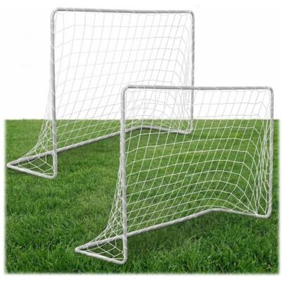 Neo-Sport Fußballtore Kinder für Garten und Park 2er Set Outdoor Tore 183 x 122 cm für Spiel und Training Stahlrahmen mit Netz und 8 Erdankern Aufbau ohne Werkzeug Neo-Sport Fußballtore Kinder für Garten und Park 2er Set Outdoor Tore 183 x 122 cm für Spiel und Training Stahlrahmen mit Netz und 8 Erdankern Aufbau ohne Werkzeug