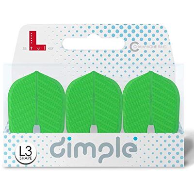L-style PerfectDarts 1 Set L Style Champagne Dart Flights Shape DIMPLE L-style PerfectDarts 1 Set L Style Champagne Dart Flights Shape DIMPLE
