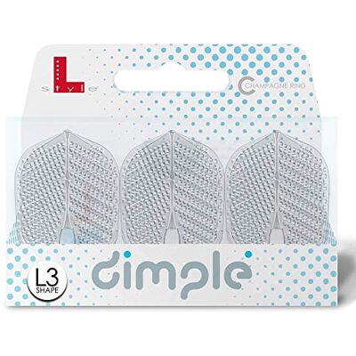 L-style PerfectDarts 1 Set L Style Champagne Dart Flights Shape DIMPLE L-style PerfectDarts 1 Set L Style Champagne Dart Flights Shape DIMPLE