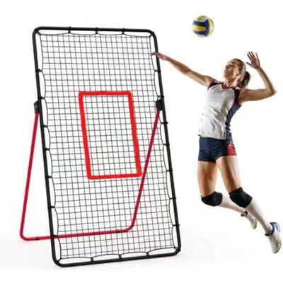 GarveeLife Volleyballnetz, 213 x 121cm Verstellbares Volleyball Rebounder Netz Mit Rückprallzone Für Volleyball, Lacrosse, Baseball,Volleyball-Trainingsgerät Für Garten, Hinterhof, Schwarz+Rot GarveeLife Volleyballnetz, 213 x 121cm Verstellbares Volleyball Rebounder Netz Mit Rückprallzone Für Volleyball, Lacrosse, Baseball,Volleyball-Trainingsgerät Für Garten, Hinterhof, Schwarz+Rot