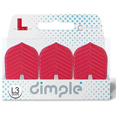 L-style PerfectDarts 1 Set L Style Champagne Dart Flights Shape DIMPLE L-style PerfectDarts 1 Set L Style Champagne Dart Flights Shape DIMPLE