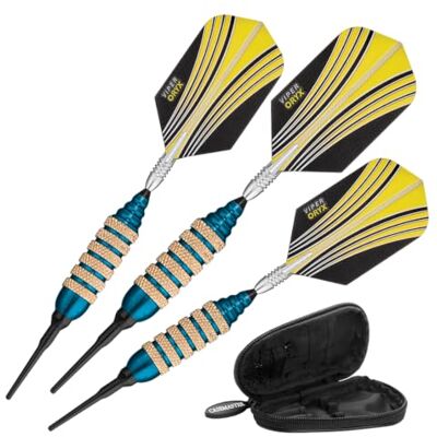 Viper by GLD Products Viper Soft Tip Darts Reiseetui, blau, Spinning Bee Dartpfeile mit weicher Spitze und Casemaster Aufbewahrung/Reisetasche, 16 g, 16G US Viper by GLD Products Viper Soft Tip Darts Reiseetui, blau, Spinning Bee Dartpfeile mit weicher Spitze und Casemaster Aufbewahrung/Reisetasche, 16 g, 16G US