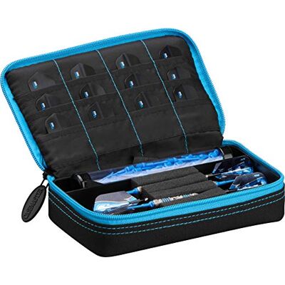 Casemaster Uni-Erwachsene Darttasche mit Blauem Rand, Schwarz Plazma Casemaster Uni-Erwachsene Darttasche mit Blauem Rand, Schwarz Plazma