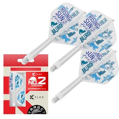Target Darts Target Japan Rising Sun K Flex Dart Flights and Shaft System, No.2 Standard/No.6 Shape 3er-Pack Kflex All In One Flight, Haruki Muramatsu Zubehör K-Flex Dart-Schaft Short/Intermediate/Medium Target Darts Target Japan Rising Sun K Flex Dart Flights and Shaft System, No.2 Standard/No.6 Shape 3er-Pack Kflex All In One Flight, Haruki Muramatsu Zubehör K-Flex Dart-Schaft Short/Intermediate/Medium