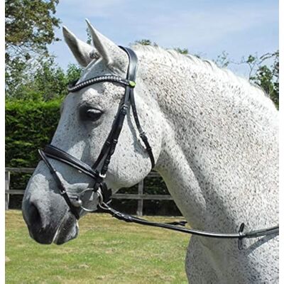 Rhinegold 0 Anatomic Bridle-Full-Havana Trense, Volle Größe Rhinegold 0 Anatomic Bridle-Full-Havana Trense, Volle Größe