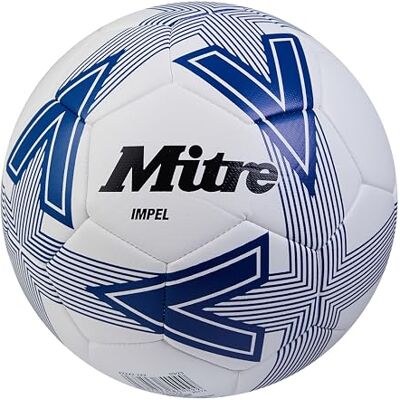 Mitre Impel L30P Fußball Extrem trsapazierfähig formbeständig Fußball, Weiß/Blau, 4 Mitre Impel L30P Fußball Extrem trsapazierfähig formbeständig Fußball, Weiß/Blau, 4