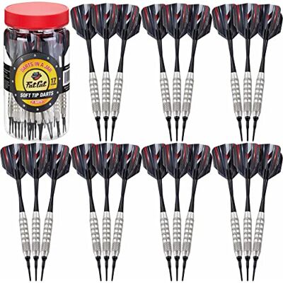 Fat Cat Dartpfeile in EIN Glas: Soft Spitze Darts mit Reise/Aufbewahrung Container, 17 Gramm (21 Stück) Fat Cat Dartpfeile in EIN Glas: Soft Spitze Darts mit Reise/Aufbewahrung Container, 17 Gramm (21 Stück)