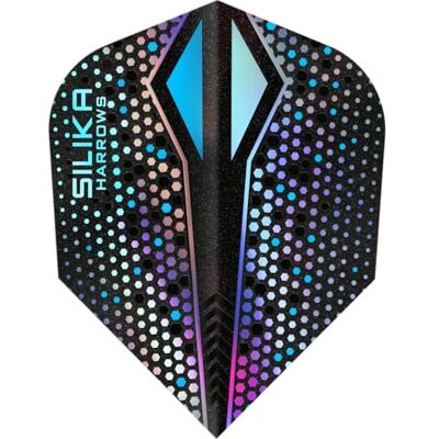 Harrows Silika X Color Shift Silver NO6 Tough Crystalline Coated Dart Flights Harrows Silika X Color Shift Silver NO6 Tough Crystalline Coated Dart Flights