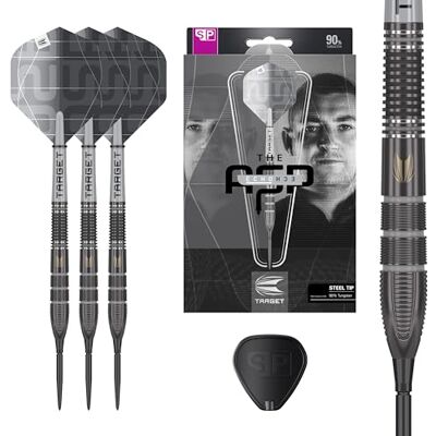 Target Darts Nathan Aspinall x Echo 90% Tungsten Steel Tip Swiss Point Dart Set – ASP Player Edition Darts, Pro Grip Shafts & Pro Ultra No.2 Flights, SP Tool inklusive, Profi Dart Sets Target Darts Nathan Aspinall x Echo 90% Tungsten Steel Tip Swiss Point Dart Set – ASP Player Edition Darts, Pro Grip Shafts & Pro Ultra No.2 Flights, SP Tool inklusive, Profi Dart Sets