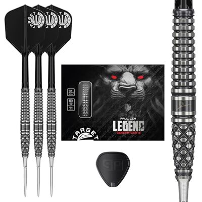 Target Darts Target Japan Paul LIM G8 90% Tungsten K-Flex Swiss Point Steeldarts Set, 24G KFlex Dart Flight, Swiss Storm Nano Points, Schwarz & Silber Steeldarts Spitzen mit K Flex integrierten Schäften Target Darts Target Japan Paul LIM G8 90% Tungsten K-Flex Swiss Point Steeldarts Set, 24G KFlex Dart Flight, Swiss Storm Nano Points, Schwarz & Silber Steeldarts Spitzen mit K Flex integrierten Schäften