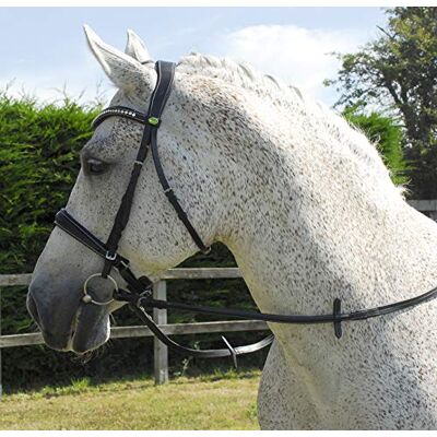 Rhinegold 0 Anatomic Cavesson Bridle-Full-Black Trense, Schwarz, Volle Größe Rhinegold 0 Anatomic Cavesson Bridle-Full-Black Trense, Schwarz, Volle Größe