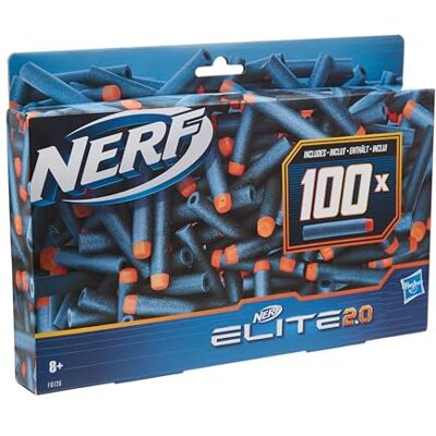 NERF Elite 2.0 Dart Refill Pack – 100 Stück – Offizielles Nachfüll-Set mit 100 Schaumstoff-Darts – Für endlose Blaster-Action NERF Elite 2.0 Dart Refill Pack – 100 Stück – Offizielles Nachfüll-Set mit 100 Schaumstoff-Darts – Für endlose Blaster-Action