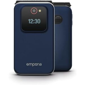 Emporia JOY-LTE, Seniorenhandy, Klapphandy ohne Vertrag, Mobiltelefon mit Notruftaste, 2,8-Zoll-Display, Blau Emporia JOY-LTE, Seniorenhandy, Klapphandy ohne Vertrag, Mobiltelefon mit Notruftaste, 2,8-Zoll-Display, Blau
