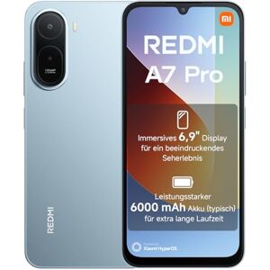 Xiaomi Redmi A7 Pro Smartphone 4GB + 128GB, 6,9" HD+ Display, 6000mAh Akku, Octa-Core Prozessor, 13MP Dual-Kamera, Mist Blue, 2 Jahre Garantie+1 Jahr Zusatzgarantie Xiaomi Redmi A7 Pro Smartphone 4GB + 128GB, 6,9" HD+ Display, 6000mAh Akku, Octa-Core Prozessor, 13MP Dual-Kamera, Mist Blue, 2 Jahre Garantie+1 Jahr Zusatzgarantie