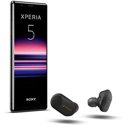 Sony Xperia 5 Bundle, 6.1” FHD+ HDR OLED 21:9 Display, 6GB RAM, 128GB Speicher, Schwarz + WF-1000XM3 True Wireless Noise Cancelling Kopfhörer, Schwarz Sony Xperia 5 Bundle, 6.1” FHD+ HDR OLED 21:9 Display, 6GB RAM, 128GB Speicher, Schwarz + WF-1000XM3 True Wireless Noise Cancelling Kopfhörer, Schwarz