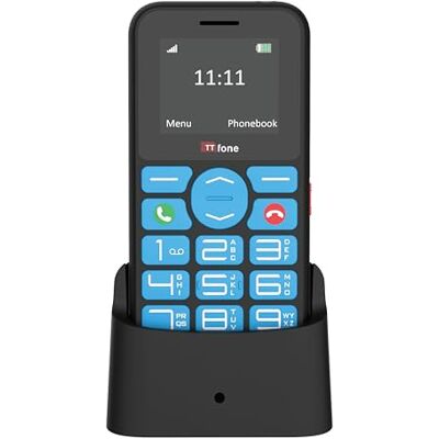 TTfone TT190 Big Button Basic Senior Unlocked Emergency Mobile Phone Einfach billigstes Telefon, (mit Dockladegerät) TTfone TT190 Big Button Basic Senior Unlocked Emergency Mobile Phone Einfach billigstes Telefon, (mit Dockladegerät)