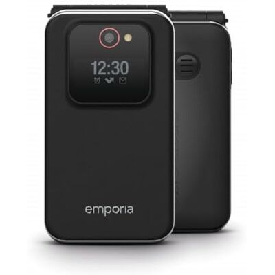 Emporia JOY 2G, Senioren-Handy mit 2G, Klapphandy ohne Vertrag, Mobiltelefon mit Notruftaste, 2,8-Zoll-Display, Schwarz Emporia JOY 2G, Senioren-Handy mit 2G, Klapphandy ohne Vertrag, Mobiltelefon mit Notruftaste, 2,8-Zoll-Display, Schwarz