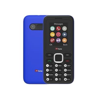 TTfone TT150 Entsperrtes Basis-Mobiltelefon mit Bluetooth, Langer Akkulaufzeit, Dual-SIM mit Kamera und Spiel, einfach zu bedienen, robust und leicht. (Blue) TTfone TT150 Entsperrtes Basis-Mobiltelefon mit Bluetooth, Langer Akkulaufzeit, Dual-SIM mit Kamera und Spiel, einfach zu bedienen, robust und leicht. (Blue)