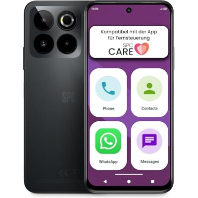 SPC Zeus 2 Elite Senioren-Smartphone, einfacher Modus, 6,7", Schwarz SPC Zeus 2 Elite Senioren-Smartphone, einfacher Modus, 6,7", Schwarz