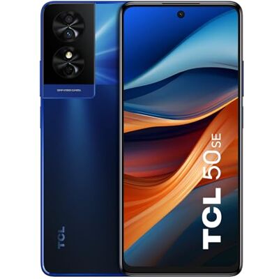 TCL 50 SE Mobiltelefon ohne SIM-Lock, 6,78" FHD+ 90 Hz NXTVISION-Display, 4 GB RAM + 128 GB ROM, 50-MP-Kamera, 5010-mAh-Akku, 33-W-Schnellladung, Midnight Blue TCL 50 SE Mobiltelefon ohne SIM-Lock, 6,78" FHD+ 90 Hz NXTVISION-Display, 4 GB RAM + 128 GB ROM, 50-MP-Kamera, 5010-mAh-Akku, 33-W-Schnellladung, Midnight Blue