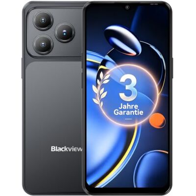 Blackview Smartphone Ohne Vertrag, Android 16 Smartphones 32MP+13MP KI Kamera, 16GB+64GB/2TB, 6.56" Handy Günstig, 5000mAh Simlockfreie Handys, 4G Dual SIM/Face ID/IP54/GPS/3 Jahre Garantie Blackview Smartphone Ohne Vertrag, Android 16 Smartphones 32MP+13MP KI Kamera, 16GB+64GB/2TB, 6.56" Handy Günstig, 5000mAh Simlockfreie Handys, 4G Dual SIM/Face ID/IP54/GPS/3 Jahre Garantie