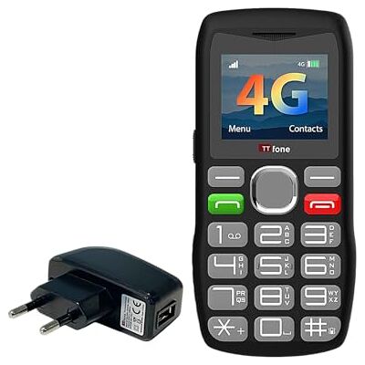 TTfone TT890 4G-Telefon für Senioren, Mobiltelefon mit großen Tasten, einfach zu bedienen, mit Notfalltaste, USB-C-Ladegerät, Bluetooth, entsperrte Kamera (mit Netzladegerät) TTfone TT890 4G-Telefon für Senioren, Mobiltelefon mit großen Tasten, einfach zu bedienen, mit Notfalltaste, USB-C-Ladegerät, Bluetooth, entsperrte Kamera (mit Netzladegerät)