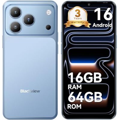 Blackview Wave 7C Smartphone Ohne Vertrag, Android 16 Smartphones 32MP+13MP KI Kamera, 16GB+64GB/2TB, 6.56" Handy Günstig, 5000mAh Simlockfreie Handys, 4G Dual SIM/Face ID/IP54/GPS/3 Jahre Garantie Blackview Wave 7C Smartphone Ohne Vertrag, Android 16 Smartphones 32MP+13MP KI Kamera, 16GB+64GB/2TB, 6.56" Handy Günstig, 5000mAh Simlockfreie Handys, 4G Dual SIM/Face ID/IP54/GPS/3 Jahre Garantie