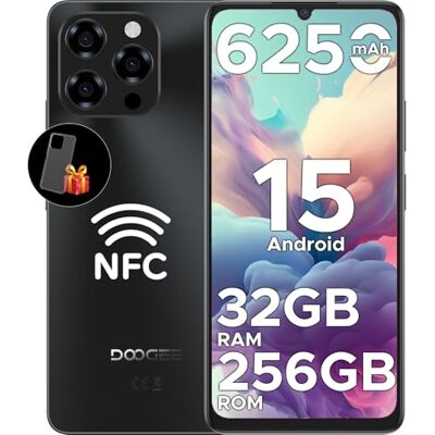 DOOGEE Note 58 Pro Android 15 Smartphone Ohne Vertrag 32GB+256GB Octa Core 6.75" HD+ 90Hz Handy Ohne Vertrag 6250mAh Handy Günstig 16MP+8MP Simlockfreie Handys Dual SIM 4G/ GPS/NFC/Fingerabdruck DOOGEE Note 58 Pro Android 15 Smartphone Ohne Vertrag 32GB+256GB Octa Core 6.75" HD+ 90Hz Handy Ohne Vertrag 6250mAh Handy Günstig 16MP+8MP Simlockfreie Handys Dual SIM 4G/ GPS/NFC/Fingerabdruck