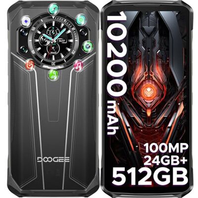 DOOGEE S119 Outdoor Mobile Phone【2026】 1,32-Zoll-Display auf der Rückseite, 24GB + 512GB/TF 2 TB, 10200 mAh 33W, 6,72 Zoll, 100MP Kamera Android 14, bruchsicheres Smartphone, NFC/Face ID DOOGEE S119 Outdoor Mobile Phone【2026】 1,32-Zoll-Display auf der Rückseite, 24GB + 512GB/TF 2 TB, 10200 mAh 33W, 6,72 Zoll, 100MP Kamera Android 14, bruchsicheres Smartphone, NFC/Face ID