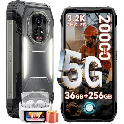 Blackview Xplore 2 Outdoor Handy Ohne Vertrag 5G, 20000mAh Outdoor Smartphone Android 15, 36GB+256GB Baustellenhandy, AMOLED Heckdisplay 6.73” FHD+ 120Hz, 50MP+20MP, IP68/ Fingerabdruck/MTK 8300/NFC Blackview Xplore 2 Outdoor Handy Ohne Vertrag 5G, 20000mAh Outdoor Smartphone Android 15, 36GB+256GB Baustellenhandy, AMOLED Heckdisplay 6.73” FHD+ 120Hz, 50MP+20MP, IP68/ Fingerabdruck/MTK 8300/NFC