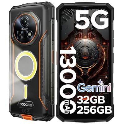 DOOGEE Fire 7 Pro Outdoor Mobile Phone Without Contract 1200LM Dual Camping Lamp AI 5G, Walkie Talkie, 13000mAh, Outdoor Smartphone 32GB+256GB, 6.6 Inch 64MP 3 Card Slot/Face ID/OTG/NFC DOOGEE Fire 7 Pro Outdoor Mobile Phone Without Contract 1200LM Dual Camping Lamp AI 5G, Walkie Talkie, 13000mAh, Outdoor Smartphone 32GB+256GB, 6.6 Inch 64MP 3 Card Slot/Face ID/OTG/NFC