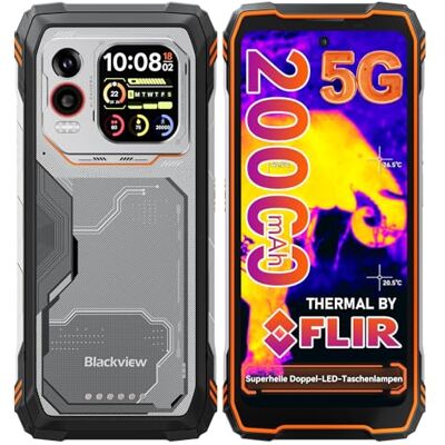 Blackview Xplore 1 Pro 5G Outdoor Handy Wärmebildkamera (20000mAh),48GB+512GB/2TB, 6,78" 2,4K 120Hz, Dimensity 7050, 64MP+50MP, IP68/IP69K/Dual SIM/NFC/GPS/Outdoor Smartphone Ohne Vertrag Android 15 Blackview Xplore 1 Pro 5G Outdoor Handy Wärmebildkamera (20000mAh),48GB+512GB/2TB, 6,78" 2,4K 120Hz, Dimensity 7050, 64MP+50MP, IP68/IP69K/Dual SIM/NFC/GPS/Outdoor Smartphone Ohne Vertrag Android 15