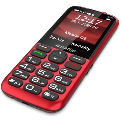 ALIGATOR AZA930R Senioren-Großtasten 4G/LTE Handy mit SOS-Knopf und SOS Locator. Anwendung „Rettung“, Farbdisplay 2,8“, Dual SIM, ohne Ladegerät, Farbe rot ALIGATOR AZA930R Senioren-Großtasten 4G/LTE Handy mit SOS-Knopf und SOS Locator. Anwendung „Rettung“, Farbdisplay 2,8“, Dual SIM, ohne Ladegerät, Farbe rot