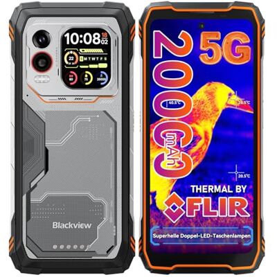 Blackview Xplore 1 Pro 5G Outdoor Handy Wärmebildkamera (20000mAh),36GB+256GB/2TB, 6,78" 2,4K 120Hz, Dimensity 7050, 64MP+50MP, IP68 IP69K/Dual SIM/NFC/GPS/Outdoor Smartphone Ohne Vertrag Android 15 Blackview Xplore 1 Pro 5G Outdoor Handy Wärmebildkamera (20000mAh),36GB+256GB/2TB, 6,78" 2,4K 120Hz, Dimensity 7050, 64MP+50MP, IP68 IP69K/Dual SIM/NFC/GPS/Outdoor Smartphone Ohne Vertrag Android 15