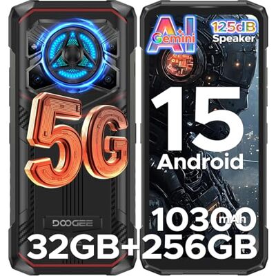 DOOGEE Blade 20 Play Outdoor Mobile Phone Without Contract, 5G Dimensity 7050 Outdoor Smartphone, 125 DB Speaker, 50MP + 20MP Night Vision + 16MP, 10300mAh + 33W, 32GB + 256GB + 2TB, 6.6 Inches DOOGEE Blade 20 Play Outdoor Mobile Phone Without Contract, 5G Dimensity 7050 Outdoor Smartphone, 125 DB Speaker, 50MP + 20MP Night Vision + 16MP, 10300mAh + 33W, 32GB + 256GB + 2TB, 6.6 Inches