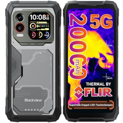 Blackview Xplore 1 Pro 5G Outdoor Handy Wärmebildkamera (20000mAh),48GB+512GB/2TB, 6,78" 2,4K 120Hz, 64MP Wärmebildkamera Handy, Dimensity 7050/IP69K/NFC/GPS/Outdoor Smartphone Ohne Vertrag Android 15 Blackview Xplore 1 Pro 5G Outdoor Handy Wärmebildkamera (20000mAh),48GB+512GB/2TB, 6,78" 2,4K 120Hz, 64MP Wärmebildkamera Handy, Dimensity 7050/IP69K/NFC/GPS/Outdoor Smartphone Ohne Vertrag Android 15
