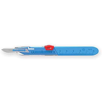GIMA Sterile Einweg-Skalpelle, mit Sicherheitssystem, Nr. 10, 10er-Pack, 27070 GIMA Sterile Einweg-Skalpelle, mit Sicherheitssystem, Nr. 10, 10er-Pack, 27070