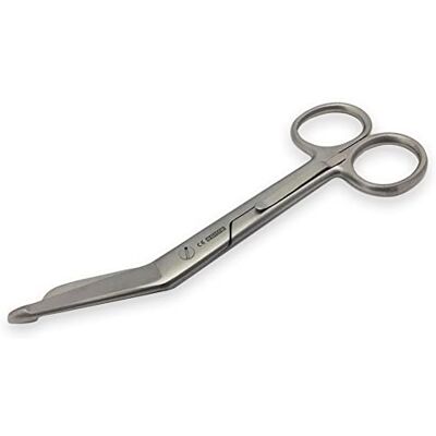 GIMA Lister-Verbandschere für Krankenpfleger, Standardfarbe, mit Gürtelclip, aus rostfreiem Stahl, seidenglänzend und pulverbeschichtet, Länge 14 cm, zum professionellen Gebrauch GIMA Lister-Verbandschere für Krankenpfleger, Standardfarbe, mit Gürtelclip, aus rostfreiem Stahl, seidenglänzend und pulverbeschichtet, Länge 14 cm, zum professionellen Gebrauch