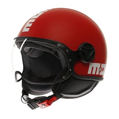 MOMO Design MOMODESIGN FGTR Classic E2206, Jethelm Motorradhelm, Jethelm ECE-Zertifiziert, Offener Roller Helm, Herren und Damen, Leicht mit Visier, Red/White, XS MOMO Design MOMODESIGN FGTR Classic E2206, Jethelm Motorradhelm, Jethelm ECE-Zertifiziert, Offener Roller Helm, Herren und Damen, Leicht mit Visier, Red/White, XS