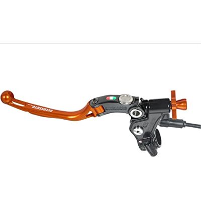 ACCOSSATO CF009O-34-RST-39 Kupplungssteuerung Racing farbigem Gelenkhebel (Keramik+Hebel+Regler), inklusive Mikro-Anschluss, Schwarzer Körper Griff Und Knauf Orange ACCOSSATO CF009O-34-RST-39 Kupplungssteuerung Racing farbigem Gelenkhebel (Keramik+Hebel+Regler), inklusive Mikro-Anschluss, Schwarzer Körper Griff Und Knauf Orange