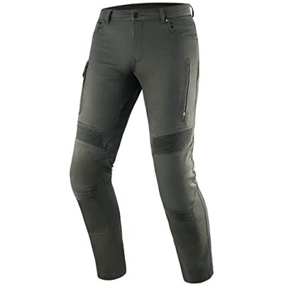 REBELHORN Vandal Twill Motorradhose Herren Aramidfaser Futter Knie und Hüftprotektoren 2 Belüftungskanäle 6 Taschen Tapered Fit REBELHORN Vandal Twill Motorradhose Herren Aramidfaser Futter Knie und Hüftprotektoren 2 Belüftungskanäle 6 Taschen Tapered Fit